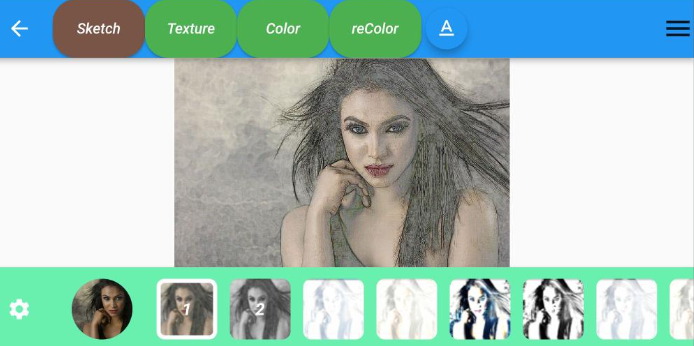 Pencil sketch effect