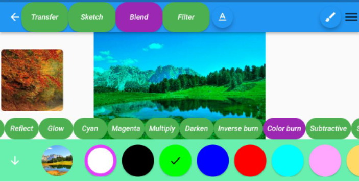 Color palette transfer
